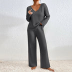 Hannah - Women's Ribbed Knit Lounge Set 4