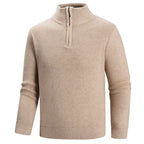 Hollis - Men's Ribbed Half-Zip Mock Neck Sweater