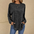 Jacqueline - Women's Ribbed Long-Sleeve Top
