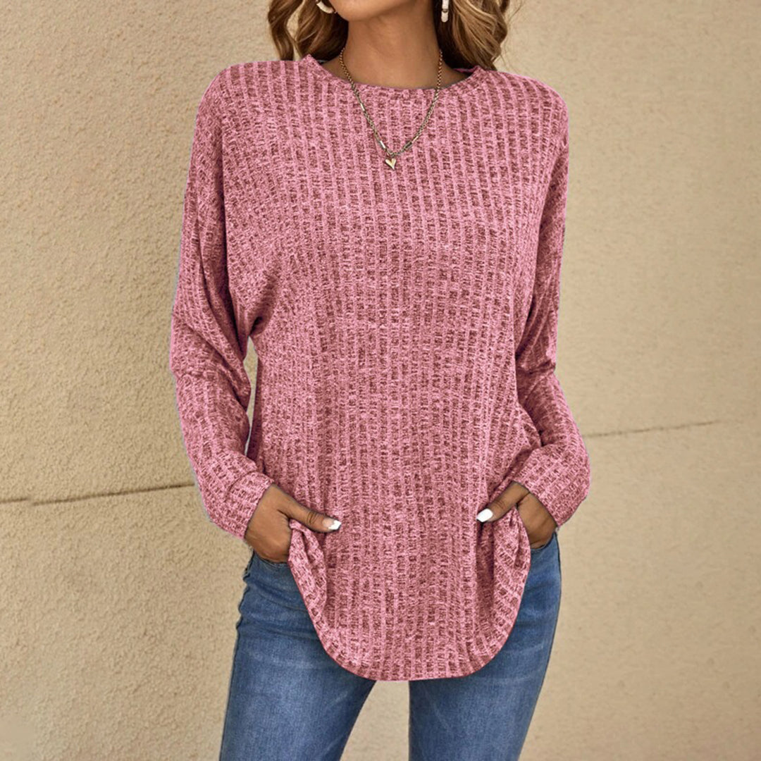 Jacqueline - Women's Ribbed Long-Sleeve Top