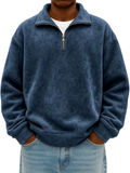 Jayden - Men's Quarter-Zip Pullover Sweatshirt
