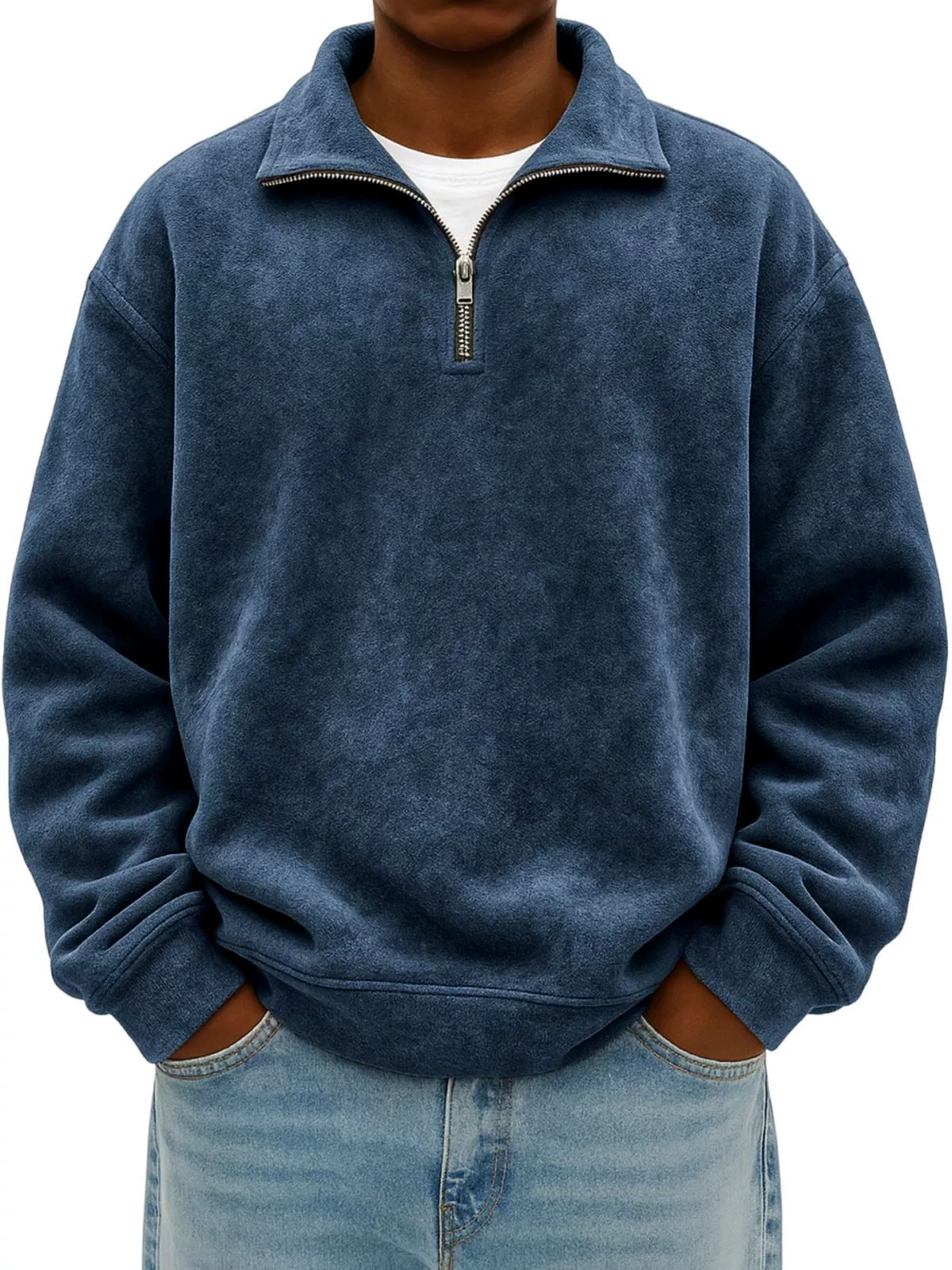 Jayden - Men's Quarter-Zip Pullover Sweatshirt