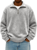 Jayden - Men's Quarter-Zip Pullover Sweatshirt