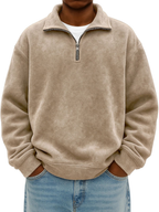Jayden - Men's Quarter-Zip Pullover Sweatshirt