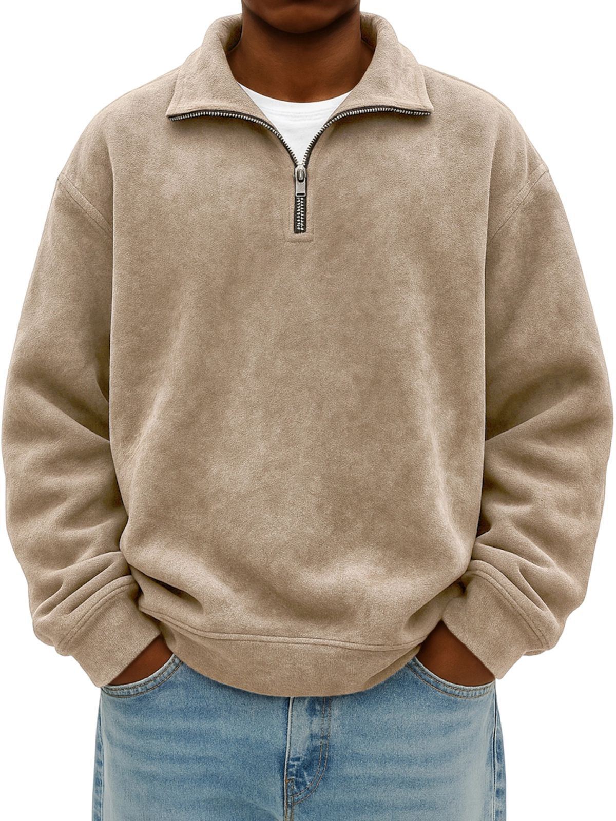Jayden - Men's Quarter-Zip Pullover Sweatshirt