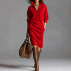 June - Women's Ribbed Knit Sweater Dress 3