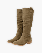 Kiara - Women's Knee-High Boots with Side Zip