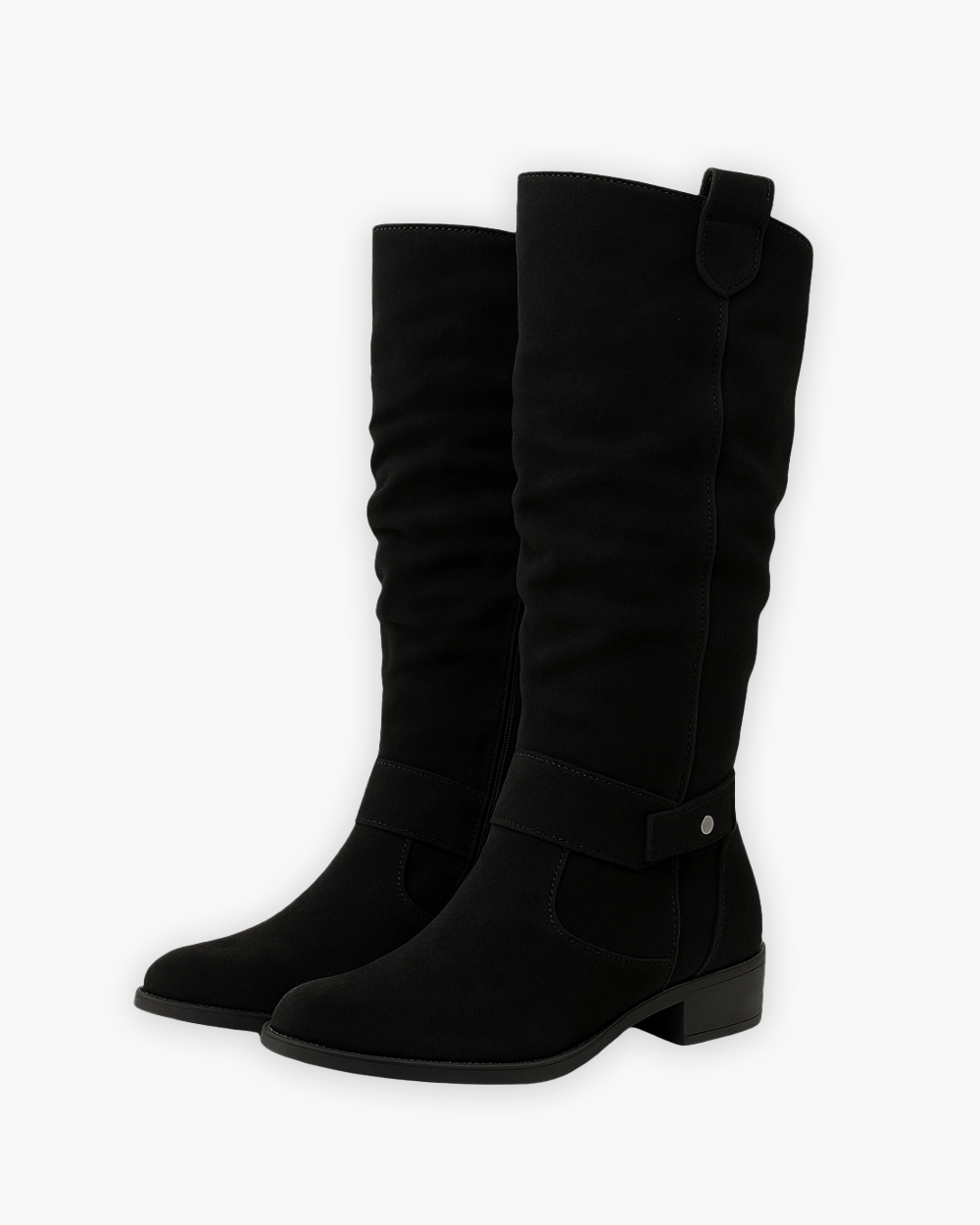 Kiara - Women's Knee-High Boots with Side Zip