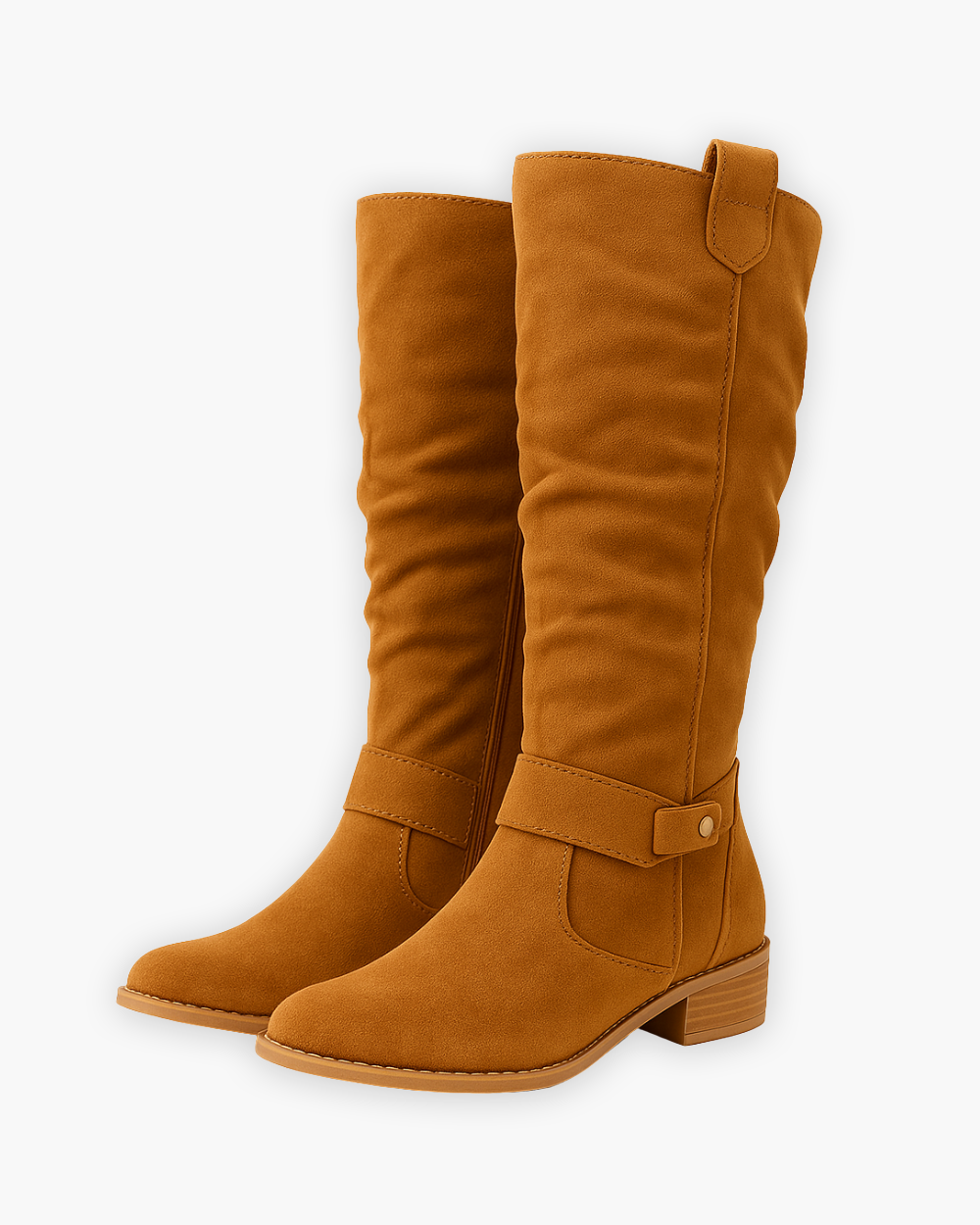 Kiara - Women's Knee-High Boots with Side Zip