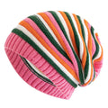 Lainey - Women's Striped Relaxed-Fit Knit Beanie
