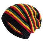 Lainey - Women's Striped Relaxed-Fit Knit Beanie
