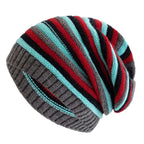 Lainey - Women's Striped Relaxed-Fit Knit Beanie