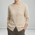 Lenya - Women's Button-Front Crewneck Cardigan