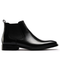 Logan - Men's Pointed-Toe Leather Chelsea Boots