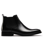 Logan - Men's Pointed-Toe Leather Chelsea Boots