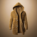Lukas - Men's Marled Wool-Blend Hooded Cardigan