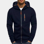 Marcus - Men's Full-Zip Hoodie with Neon Accents