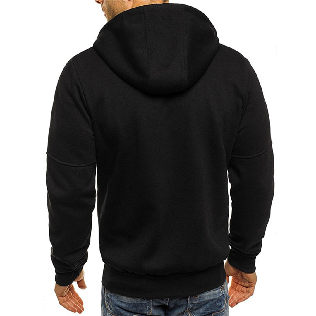 Marcus - Men's Full-Zip Hoodie with Neon Accents