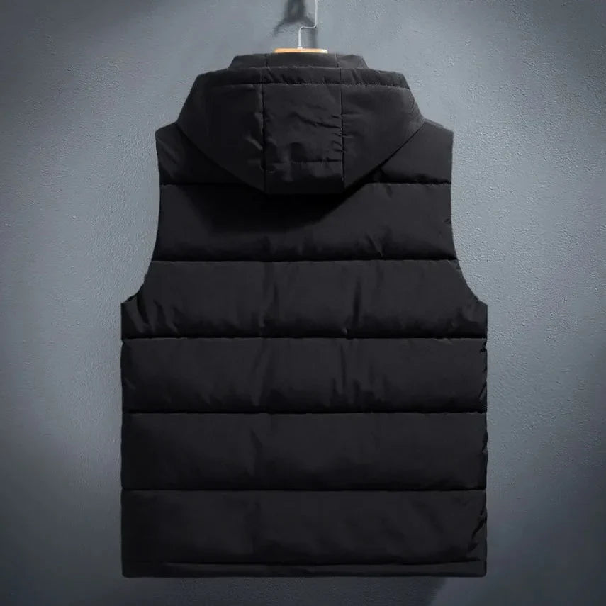 Marcus - Men's Quilted Puffer Vest with Hood