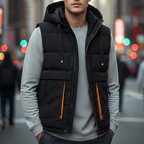 Marcus - Men's Quilted Puffer Vest with Hood