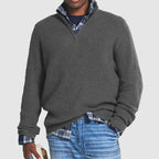 Marcus - Men's Ribbed Quarter-Zip Pullover