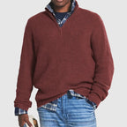 Marcus - Men's Ribbed Quarter-Zip Pullover