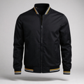 Marcus - Men's Varsity Bomber Jacket with Ribbed Collar & Cuffs