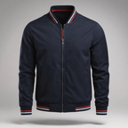 Marcus - Men's Varsity Bomber Jacket with Ribbed Collar & Cuffs