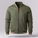 Marcus - Men's Varsity Bomber Jacket with Ribbed Collar & Cuffs
