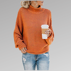 Margery - Women's Textured Turtleneck Pullover
