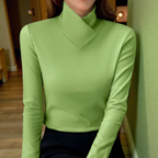 Marisol - Women's Turtleneck Long-Sleeve Pullover