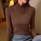 Marisol - Women's Turtleneck Long-Sleeve Pullover
