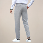 Mason - Men's Front-Pleat Tapered Tailored Trousers