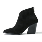 Matilda - Women's Pointed-Toe Suede Ankle Boots