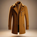 Matthias - Men's Virgin Wool Notch-Collar Coat