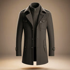 Matthias - Men's Virgin Wool Notch-Collar Coat