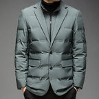 Nathan - Men's Quilted Down Blazer Jacket