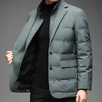 Nathan - Men's Quilted Down Blazer Jacket