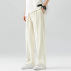 Orson - Men's Wide-Leg Relaxed Pants with Zip Fly