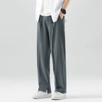 Orson - Men's Wide-Leg Relaxed Pants with Zip Fly