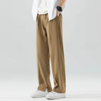 Orson - Men's Wide-Leg Relaxed Pants with Zip Fly