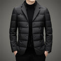 Orville - Men's Quilted Down Blazer with Lapel Collar