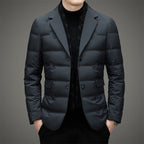 Orville - Men's Quilted Down Blazer with Lapel Collar