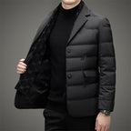 Orville - Men's Quilted Down Blazer with Lapel Collar