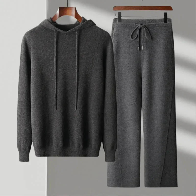 Owen - Men's Merino Wool Drawstring Hoodie and Jogger Set