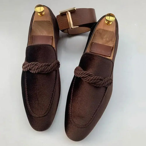 Prescott - Men's Velvet Rope-Detail Loafers