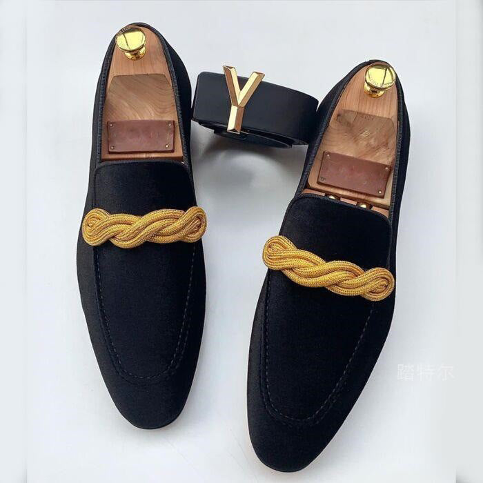 Prescott - Men's Velvet Rope-Detail Loafers