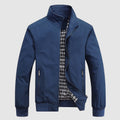 Quinton - Men's Stand-Collar Bomber Jacket with Elastic Cuffs