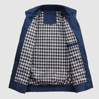 Quinton - Men's Stand-Collar Bomber Jacket with Elastic Cuffs