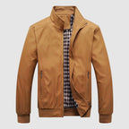 Quinton - Men's Stand-Collar Bomber Jacket with Elastic Cuffs